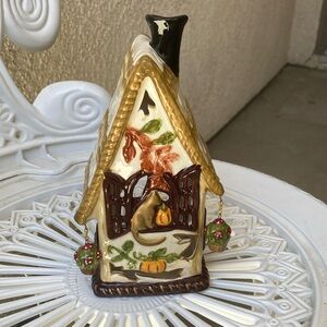 COPY - Blue Sky Cream and Brown Holiday Decor Cottage